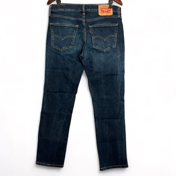 Levi's 511 Jeans Men 32 Blue Dark Wash Straight Leg Slim Fit Mid Rise Denim - Picture 2 of 16